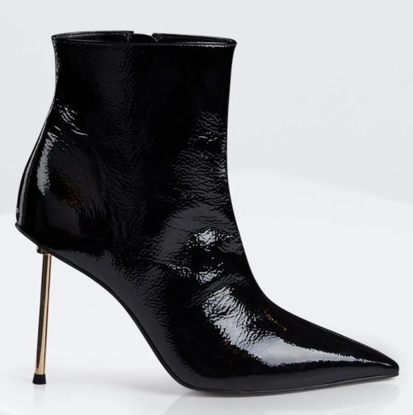 BCBG KATINA BOOT - BLACK PATENT - Image 3