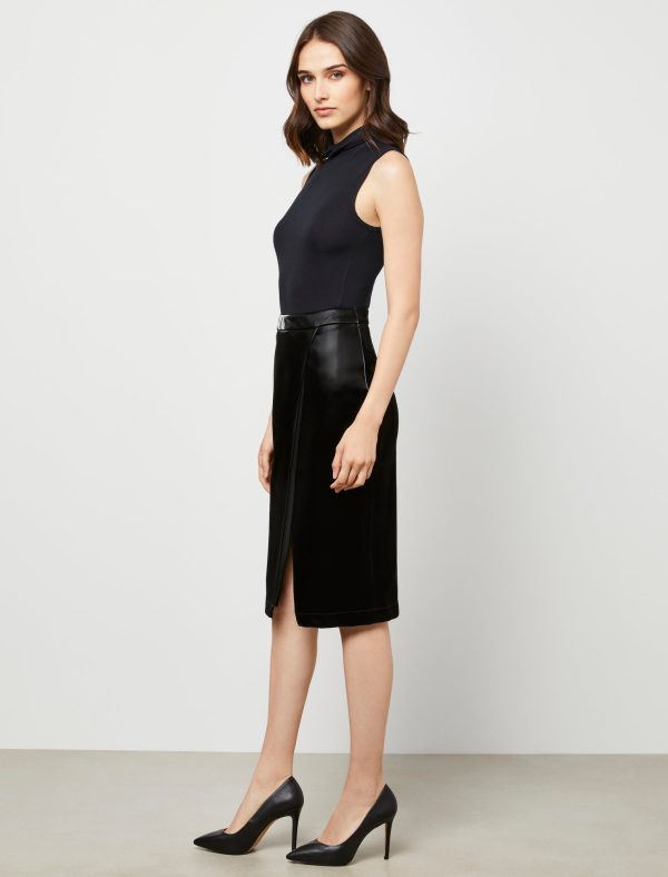 Bcbg Kerri Liquid Faux Leather Skirt - Image 5