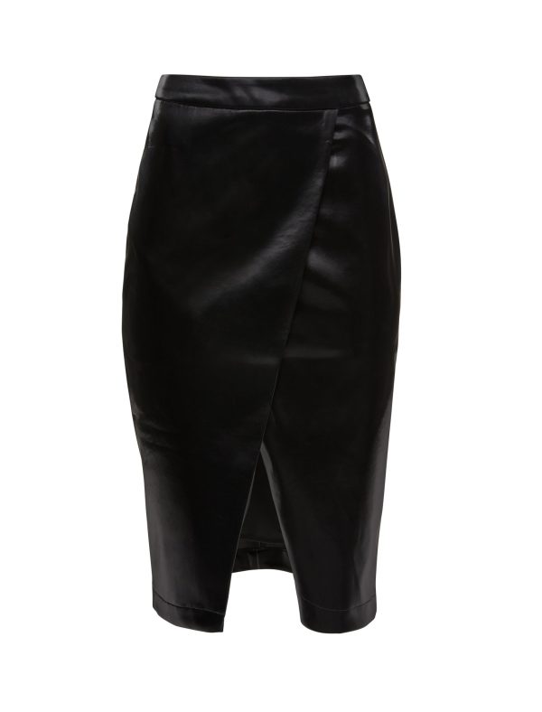 Bcbg Kerri Liquid Faux Leather Skirt - Image 8