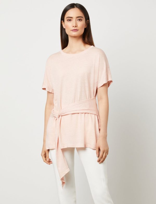 Bcbg Knotted-Waist Tee