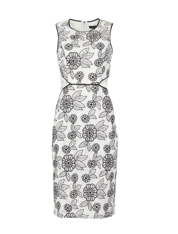 BCBG KYLE LACE MIDI DRESS - Image 7