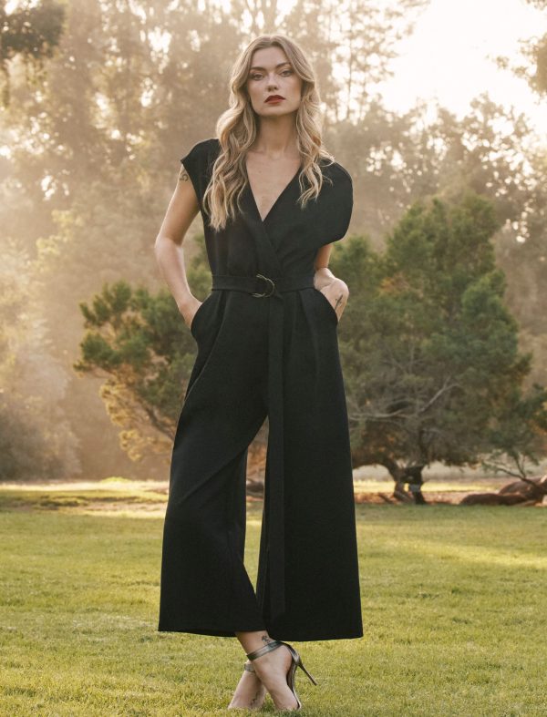 Bcbg Kyrie Surplice Jumpsuit