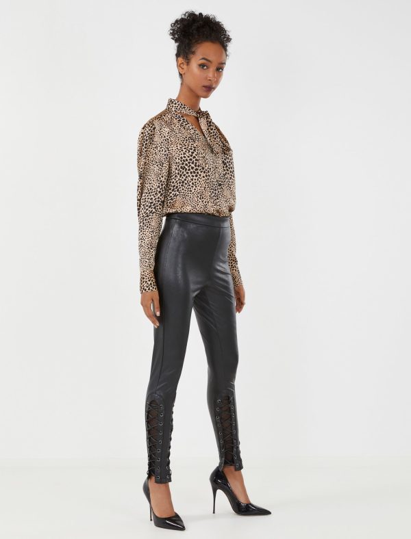 Bcbg Lace-Up Faux Leather Legging - Image 3