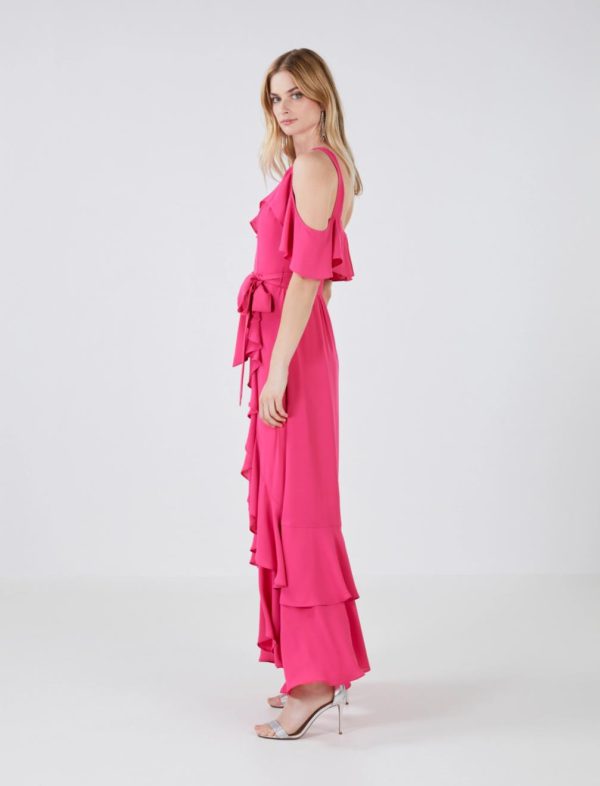 BCBG LAURA EVENING DRESS - BEETROOT PURPLE - Image 3