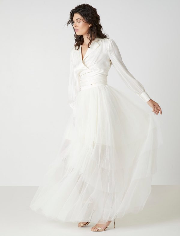 Bcbg Layered Ruffle Tulle Skirt