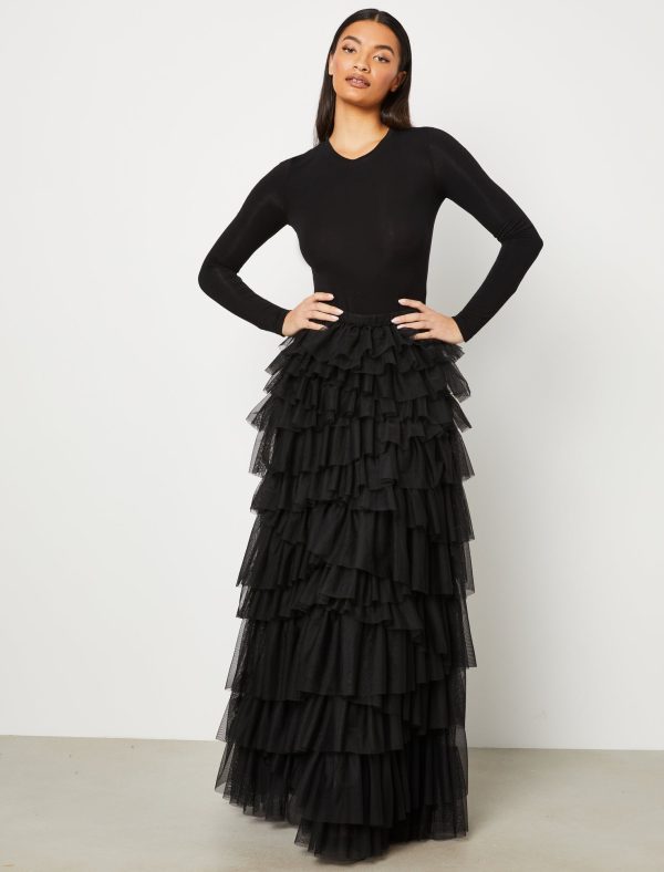 Bcbg Layered Tulle Maxi Skirt