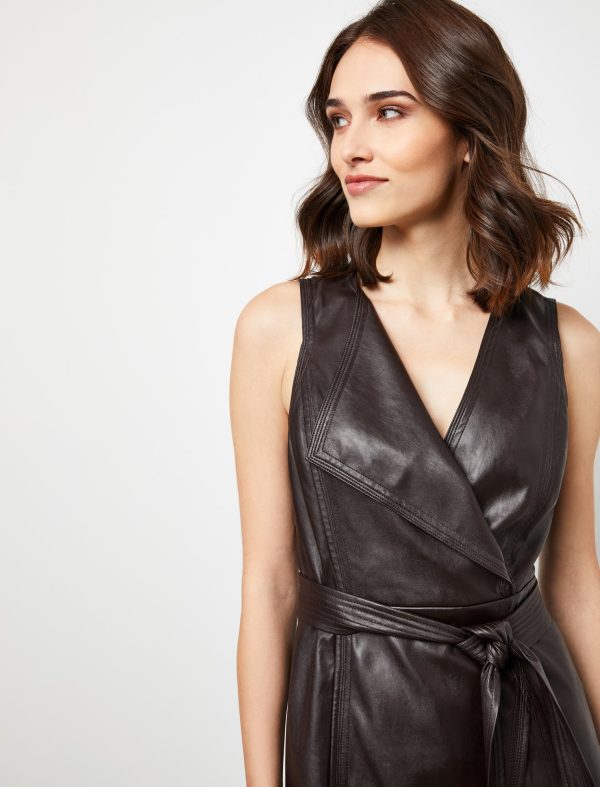 Bcbg Layla Faux Leather Dress - Image 5