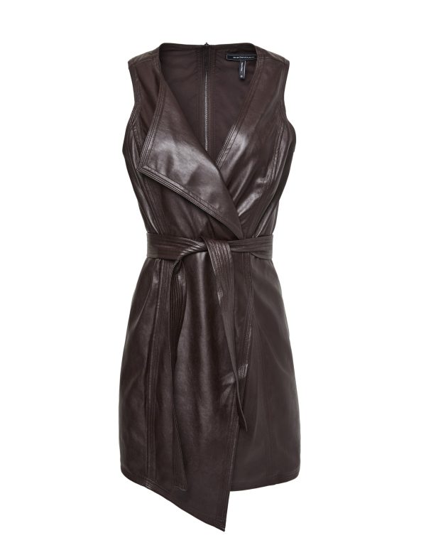 Bcbg Layla Faux Leather Dress - Image 8