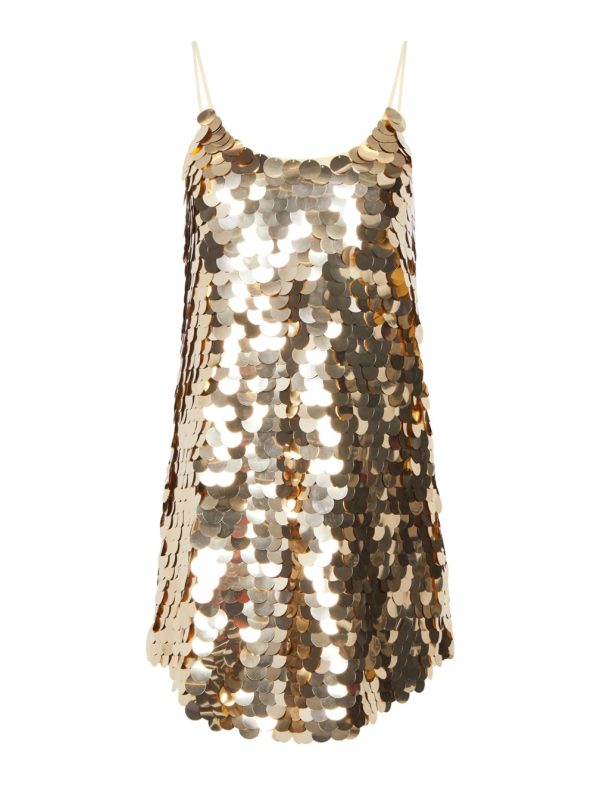 BCBG LEANDRO SEQUIN MINI DRESS - GOLD - Image 5