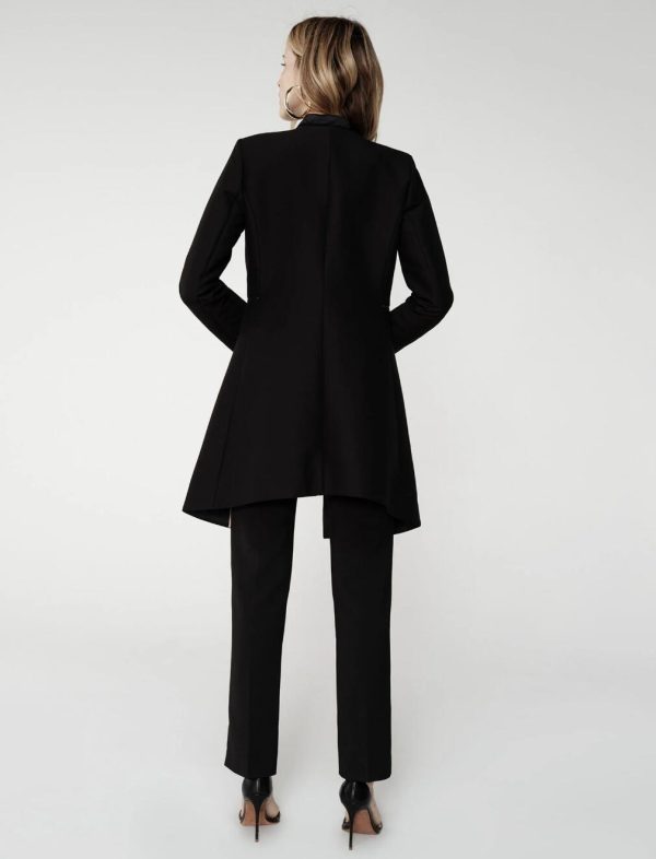 BCBG ARELIA LONG BLAZER - BLACK - Image 4