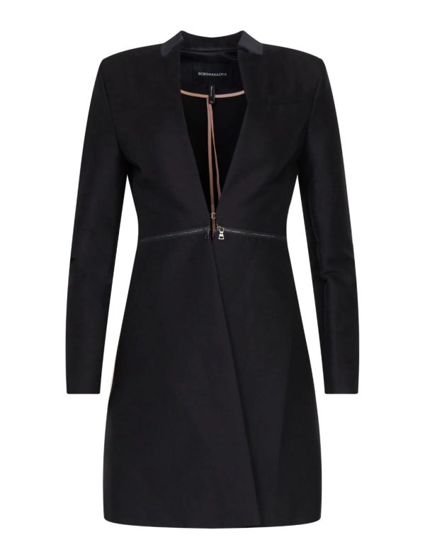 BCBG ARELIA LONG BLAZER - BLACK - Image 5