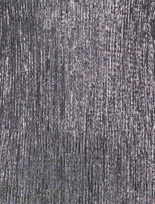 BCBG LEON MOCK NECK METALLIC DRESS - GUNMETAL - Image 6