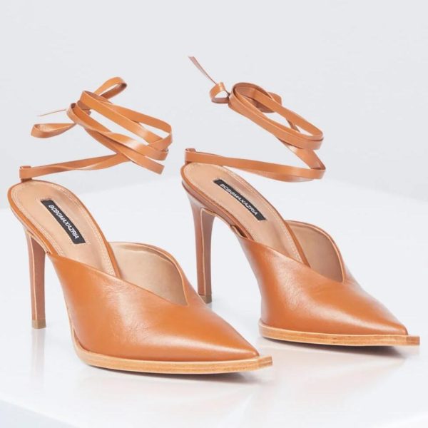 BCBG LEONOR MULE PUMP HEEL - COGNAC