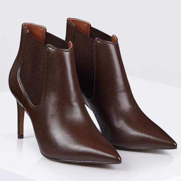 BCBG LILA CHELSEA BOOTIE - DARK BROWN