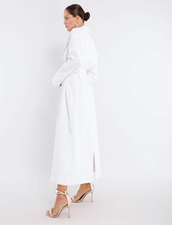 BCBG LINCOLN TRENCH COAT - OPTIC WHITE - Image 2