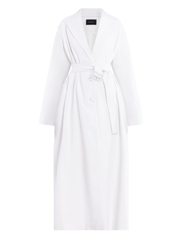 BCBG LINCOLN TRENCH COAT - OPTIC WHITE - Image 6