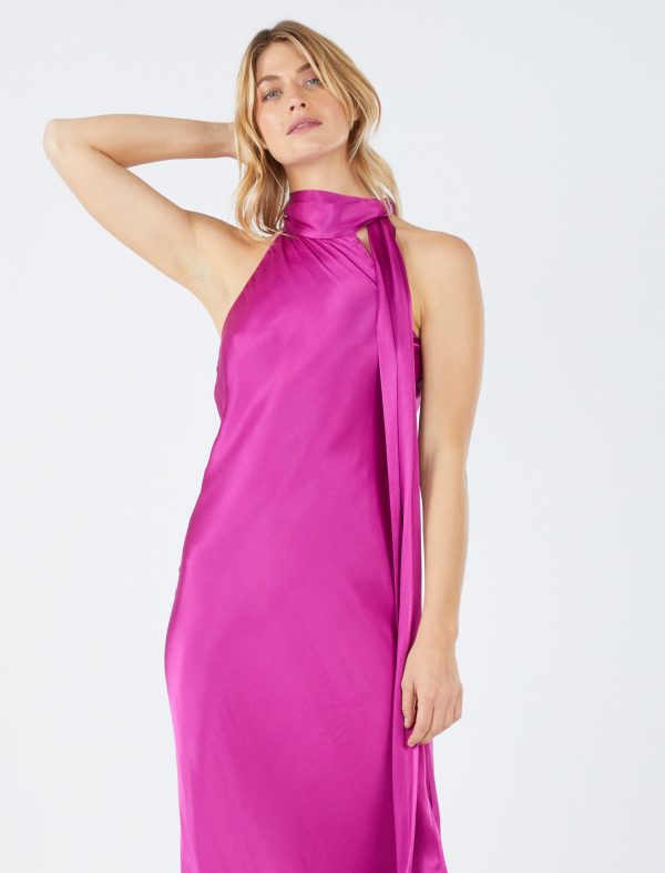 Bcbg Lisette Satin Evening Dress - Image 5