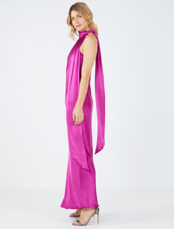 Bcbg Lisette Satin Evening Dress - Image 6