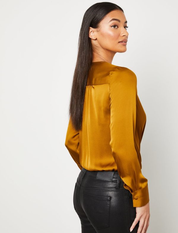 Bcbg Long Sleeve Surplice Wrap Bodysuit - Image 13