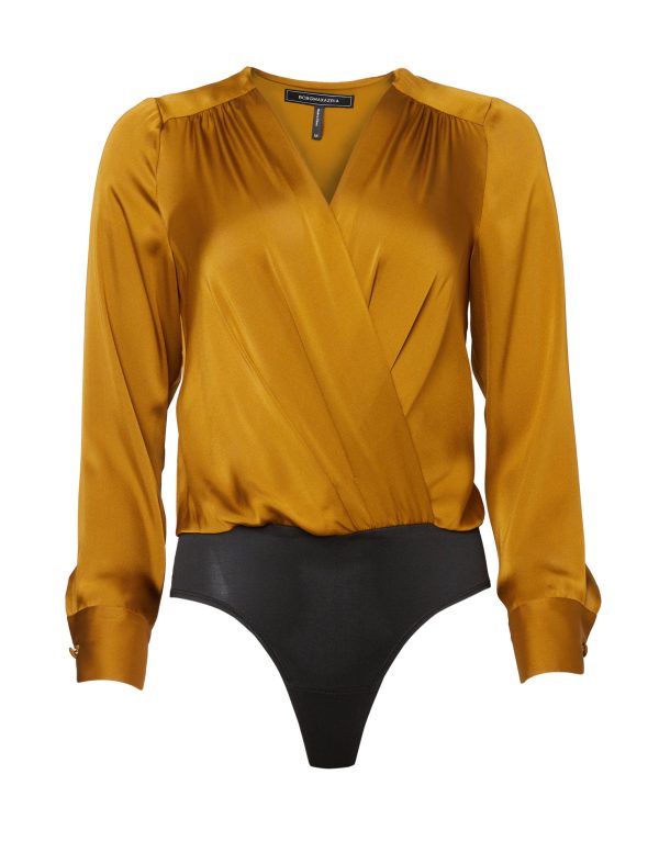 Bcbg Long Sleeve Surplice Wrap Bodysuit - Image 17