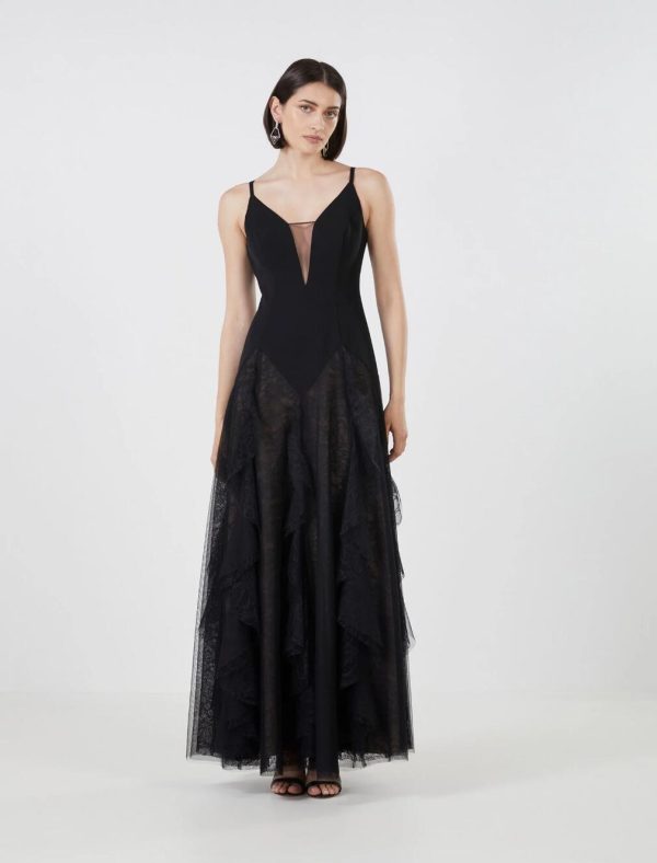 BCBG LORRAINE EVENING GOWN - BLACK