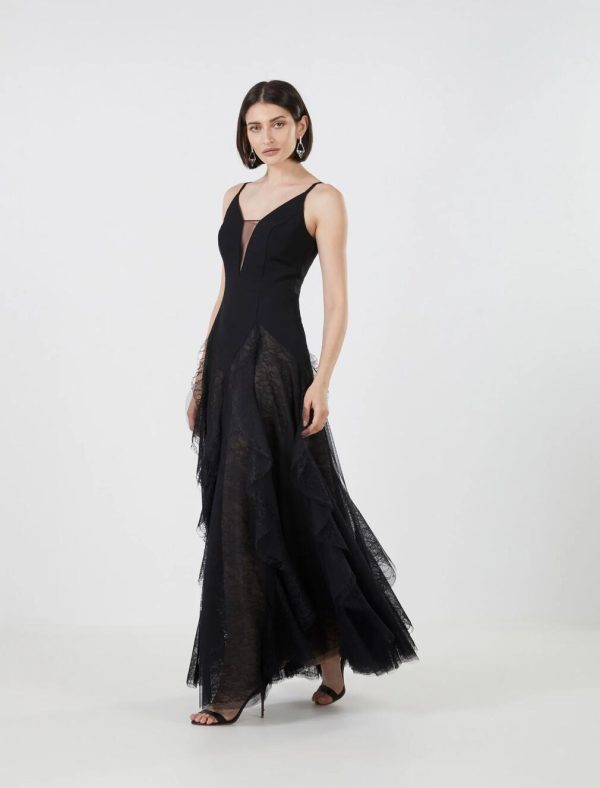 BCBG LORRAINE EVENING GOWN - BLACK - Image 2