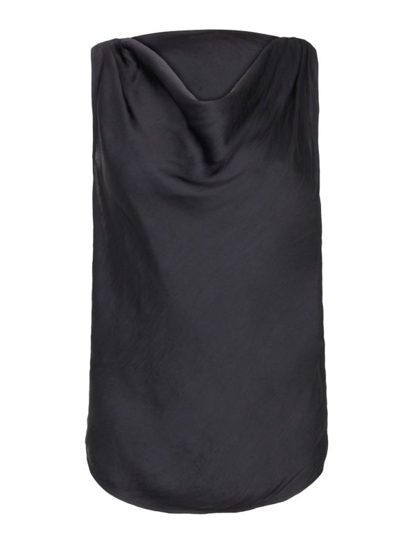 BCBG LOURDES TWIST BACK TOP - BLACK BEAUTY - Image 5