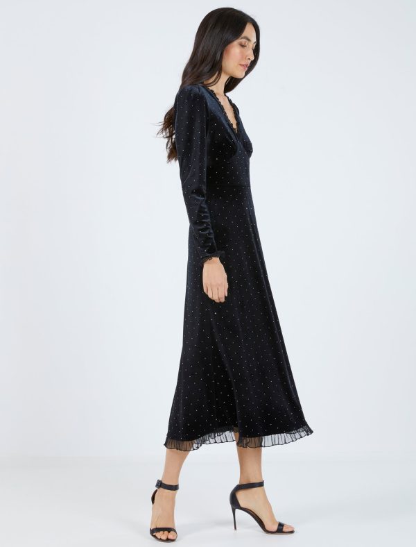 Bcbg Lucia Studded Velvet Dress - Image 3