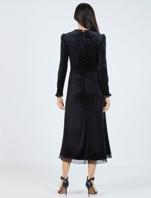 Bcbg Lucia Studded Velvet Dress - Image 4