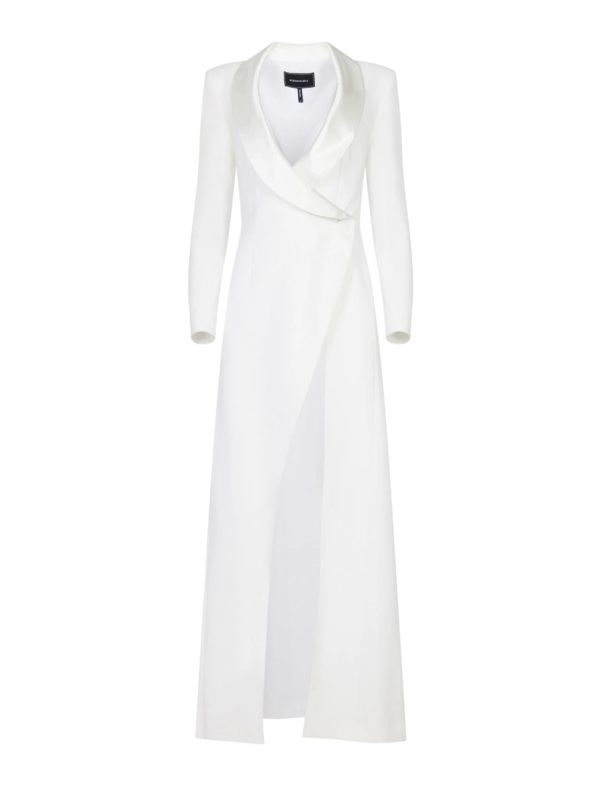 BCBG LUCIANO TUXEDO GOWN - GARDENIA - Image 5