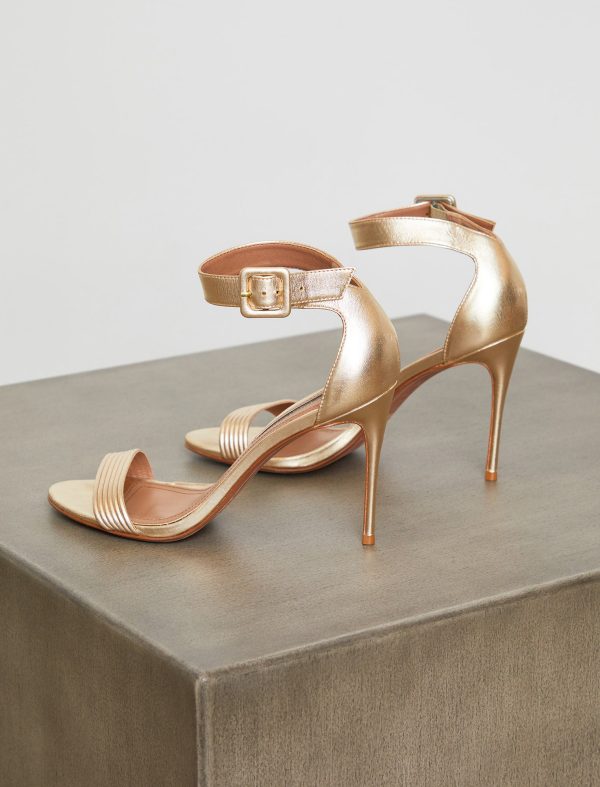 Bcbg Lucy Metallic Sandal Heel - Image 2