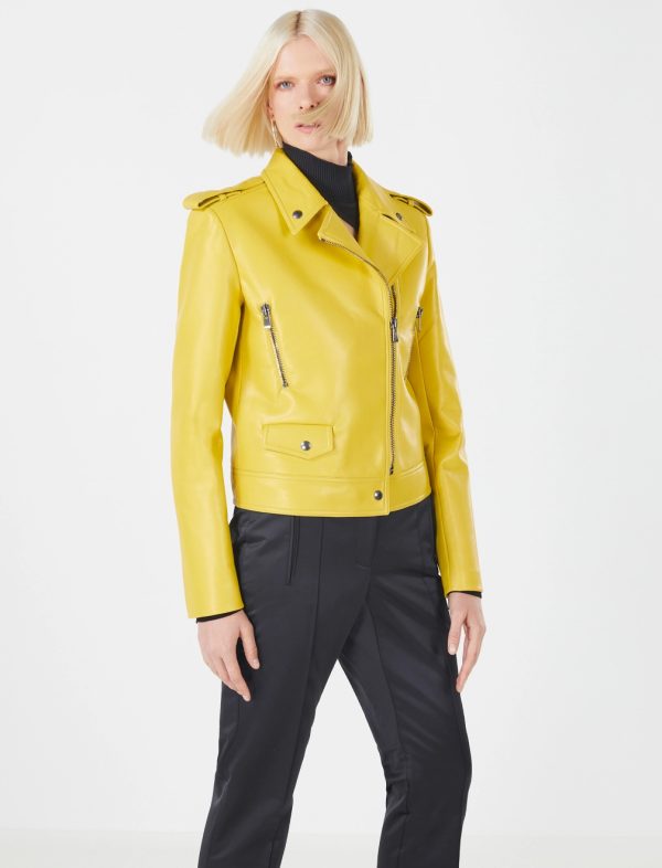 BCBG MAGGIA FAUX LEATHER JACKET - HOT SPOT - Image 2