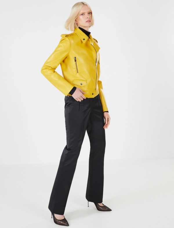 BCBG MAGGIA FAUX LEATHER JACKET - HOT SPOT - Image 3