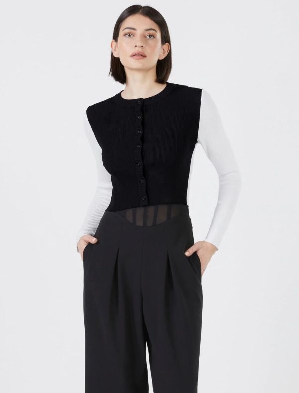 BCBG ARMANDO OPEN BACK CROP CARDIGAN - Image 3