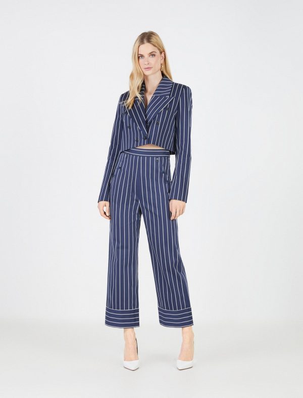 BCBG MARGET PANTS - SAILOR PINSTRIPE