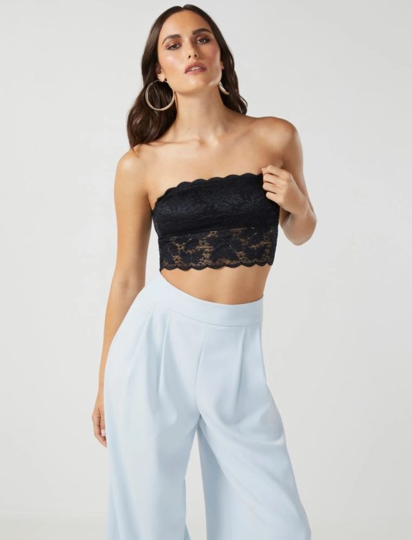 BCBG MARGO LONGLINE BANDEAU - BLACK - Image 2