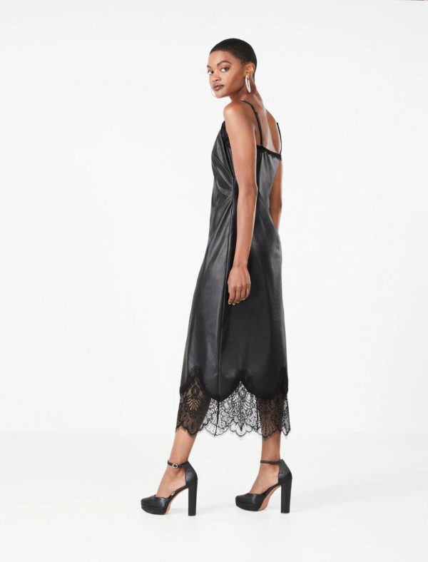 BCBG MARTINA LACE TRIM DRESS - BLACK BEAUTY - Image 2