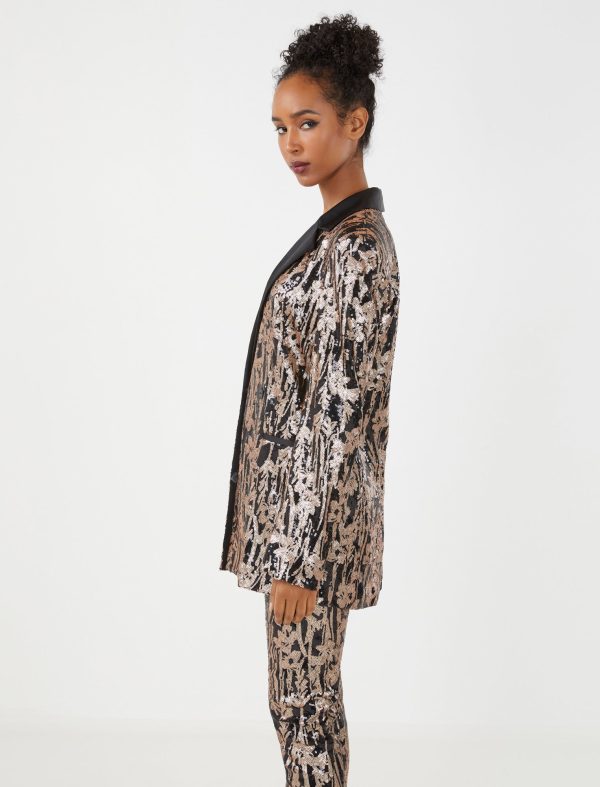 Bcbg Megan Sequin Lace Blazer - Image 3