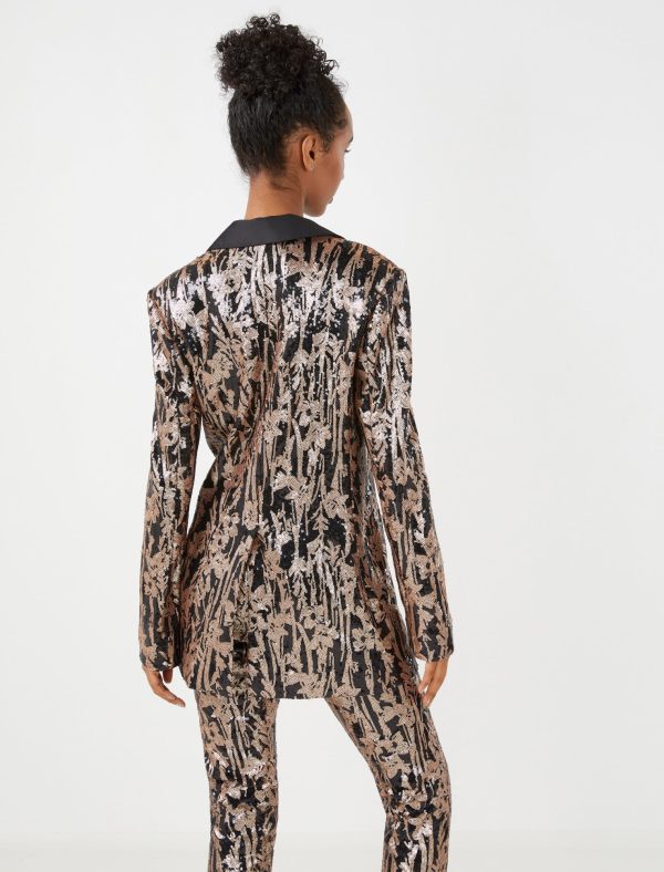 Bcbg Megan Sequin Lace Blazer - Image 4