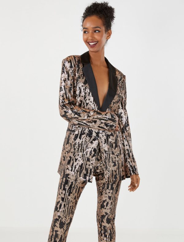 Bcbg Megan Sequin Lace Blazer - Image 5