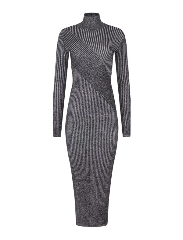 BCBG MELIORE SPARKLE DRESS - BLACK BEAUTY - Image 5