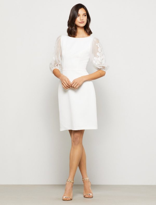 Bcbg Mila Lace Sleeve Dress - Image 2